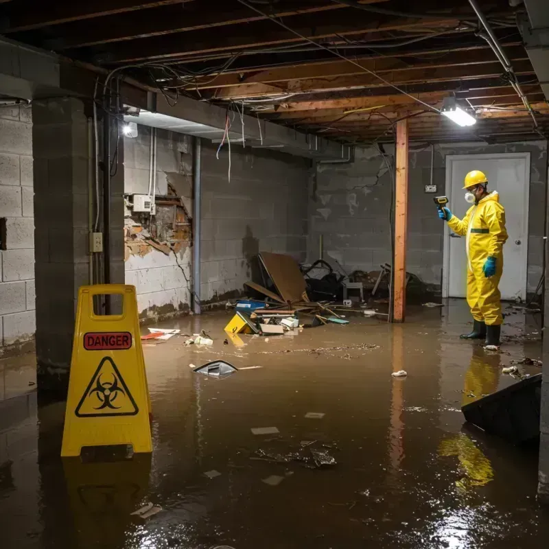 Flooded Basement Electrical Hazard in Cohoe, AK Property